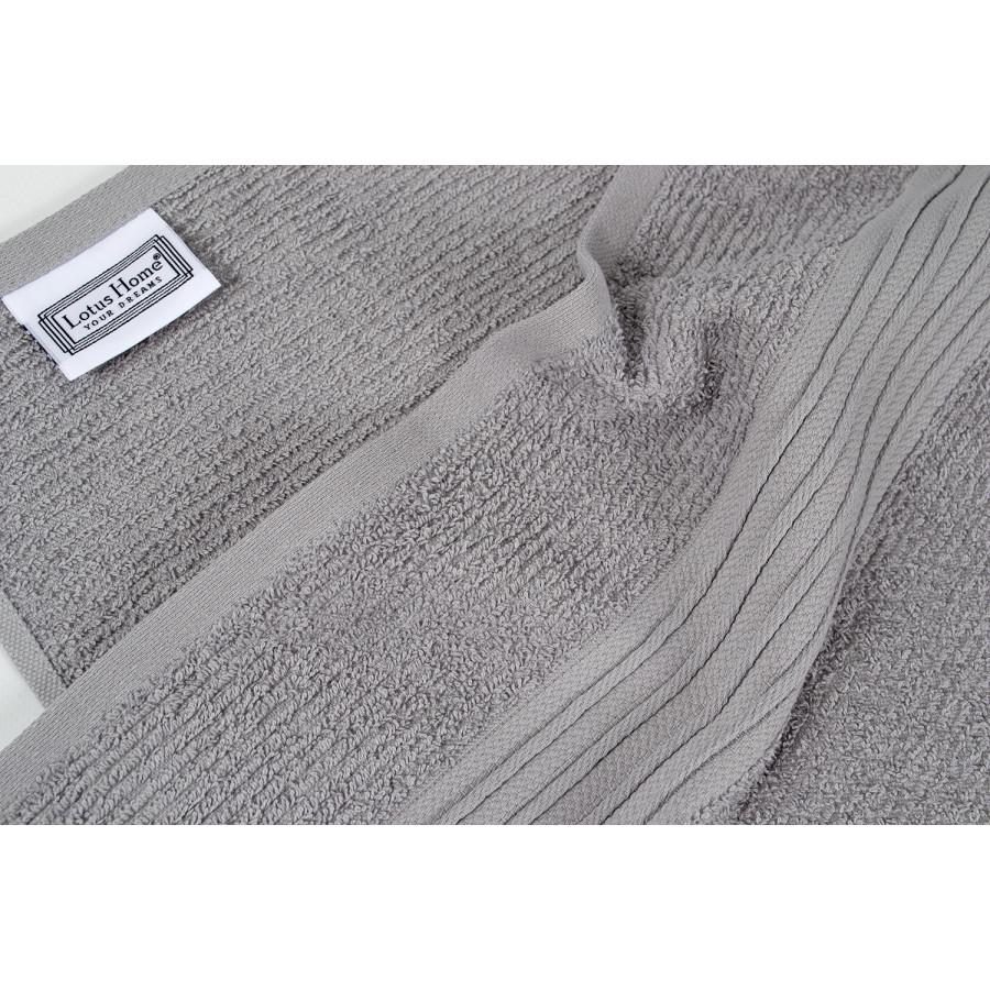 Полотенце махровое Lotus Home Ammi antrasit 70х140 см Серый (svt-2000022301206) - фото 4