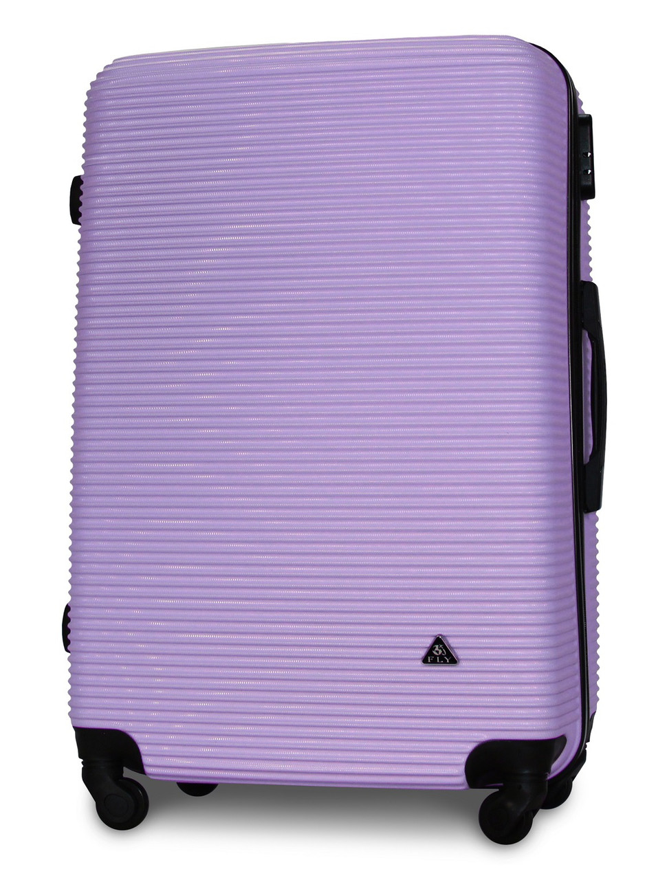 Чемодан пластиковый Fly 91240 большой на 4 колесах 75х49х29 см 90 л Светло-фиолетовый