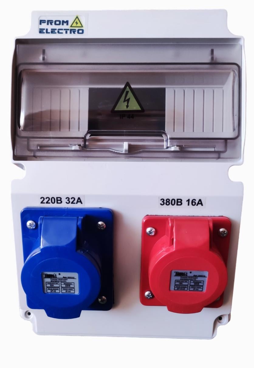 ᐉ Щит комбінований з розетками 220-380В 16-32А (М0132-316