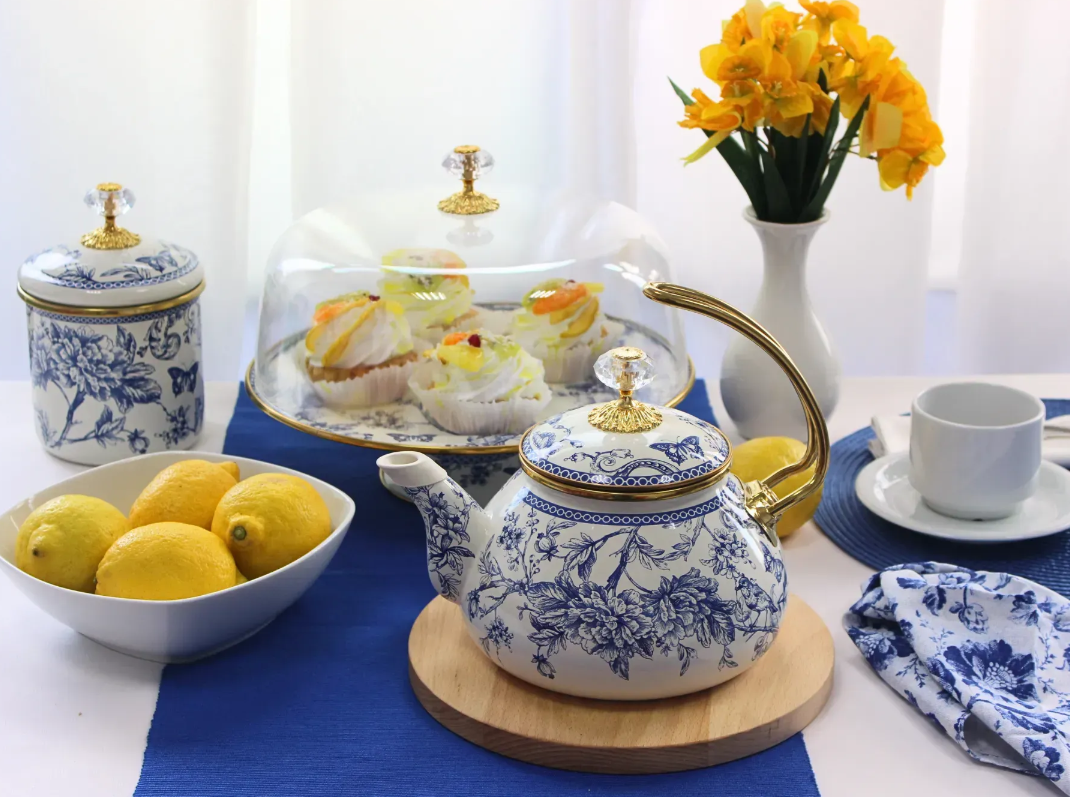 Чайник эмалированный BUTTERFLY Elmani с крышкой 2,2 л - фото 7