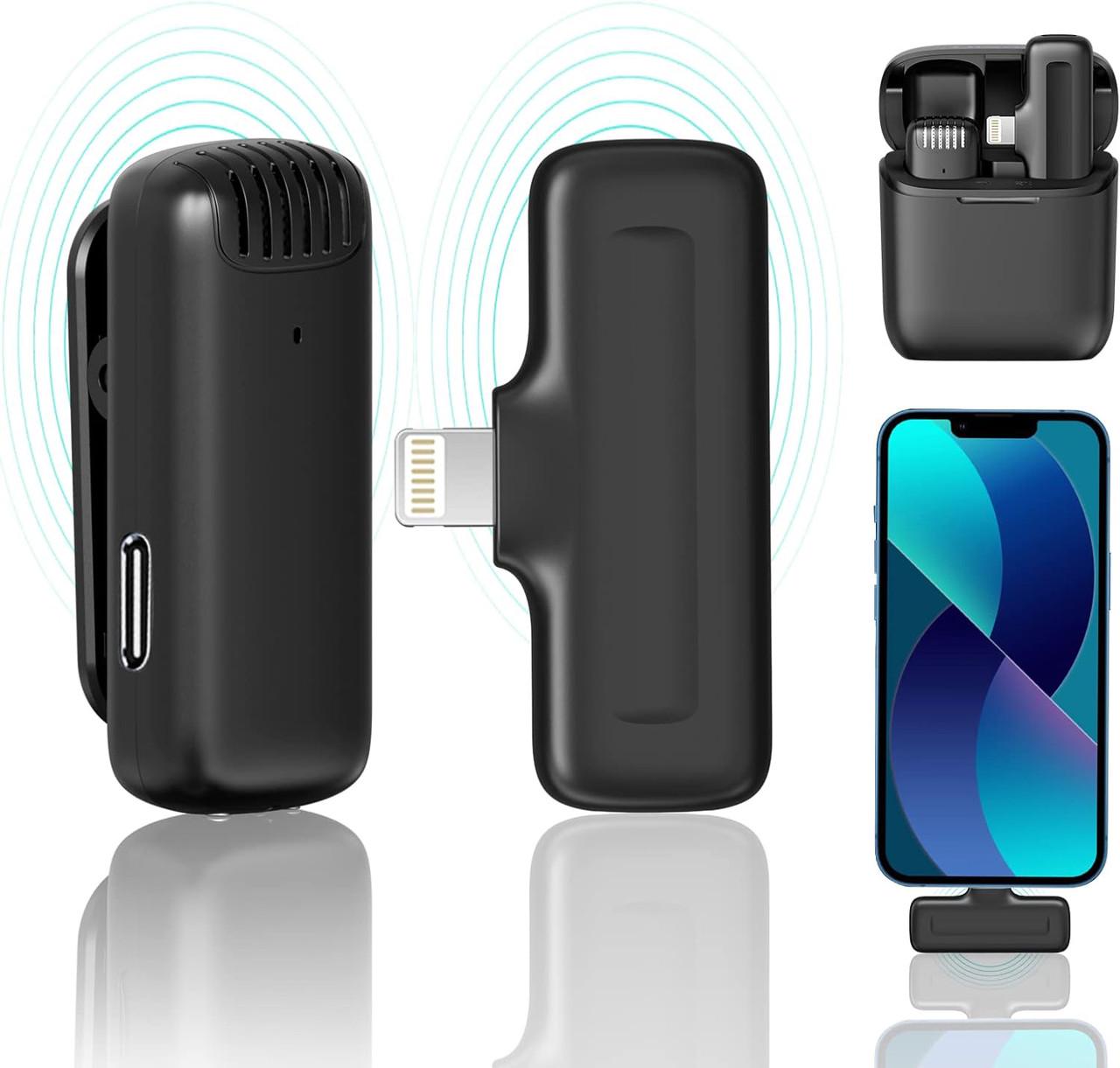 Микрофон беспроводной петличный Savetek P31 Lightning для iPhone/iPad с зарядным кейсом до 20 м - фото 4