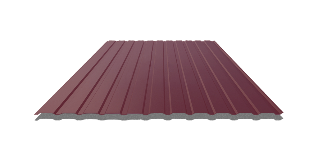 Профнастил Astra-company НС-10 3000х1180х0,25 мм Червоне вино (RAL3005)
