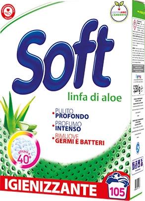 Пральний порошок Soft Linfa di aloe 5.25 кг 105 циклів прання