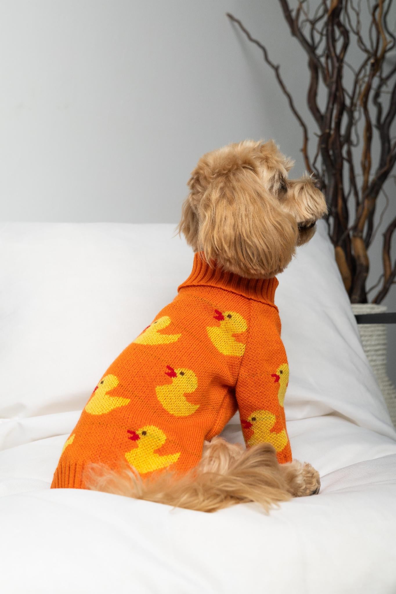 Свитер для собак Dogs Bomba Y-345 Утята вязаный р. 3 Оранжевый (89295930)