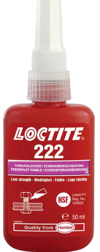 Фиксатор резьбы LOCTITE 222 низкой прочности 50 мл