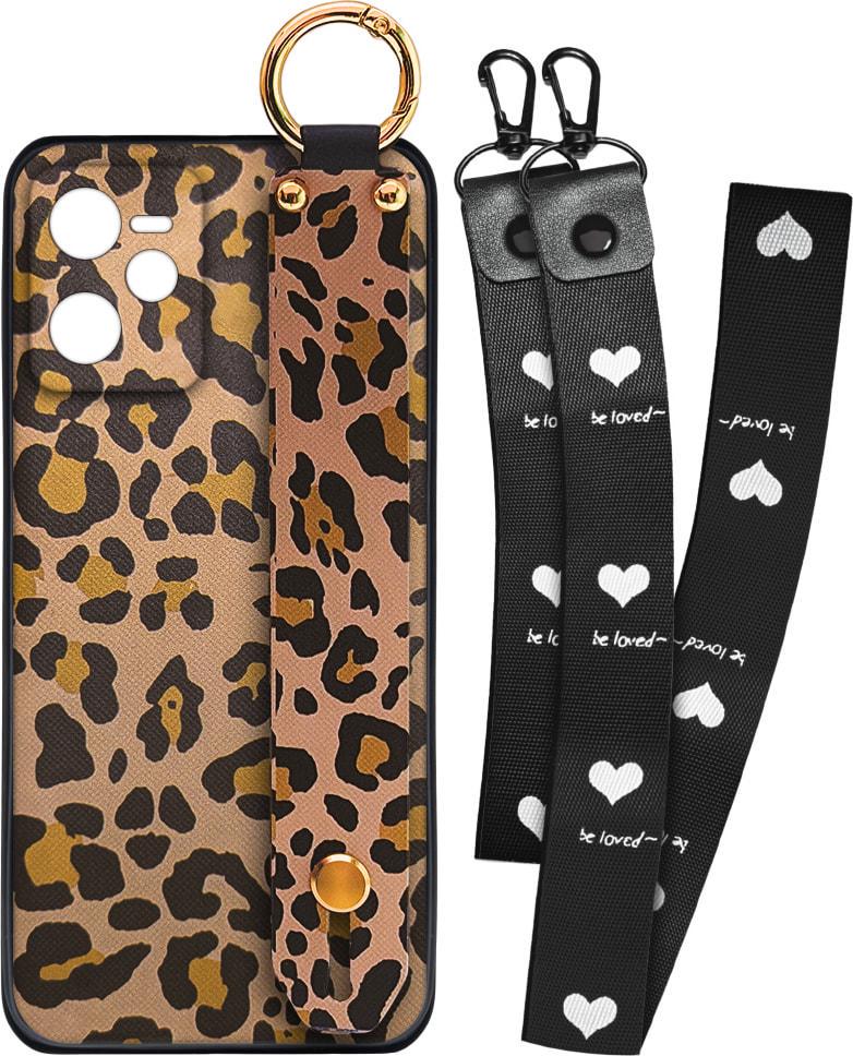 Чехол SHLab Realme C35 Leopard + два ремешка с карабином (31929)