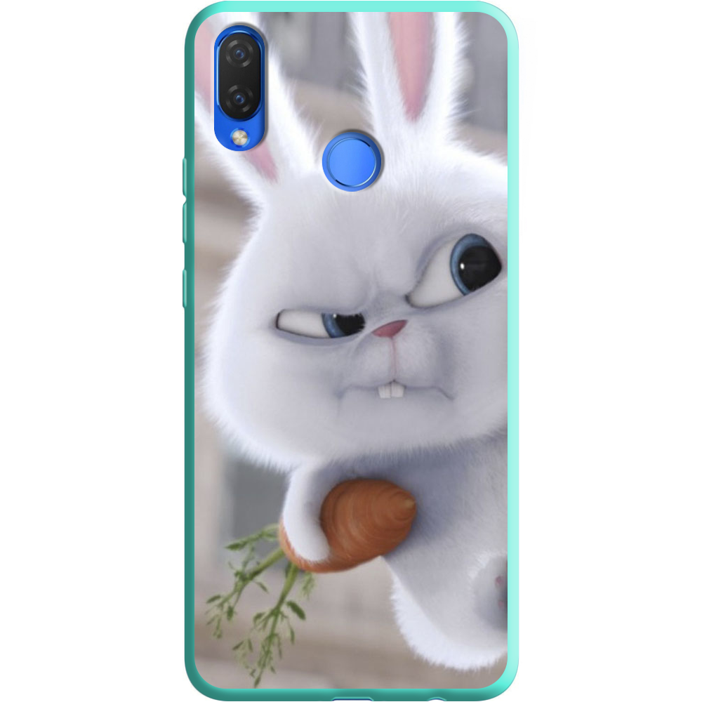 Чехол Boxface Huawei P Smart Plus Rabbit Snowball Мятный силикон (34912-up1116-36134)