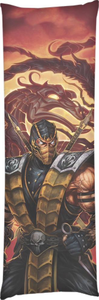 Подушка дакимакура Mortal Kombat 12 50x150 см (14107227)