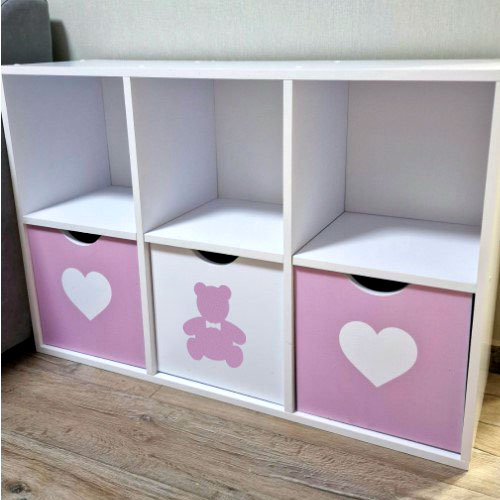 Стеллаж для детских игрушек и книг Gap на 6 ячеек 65x97x30 см (ДС6Б)