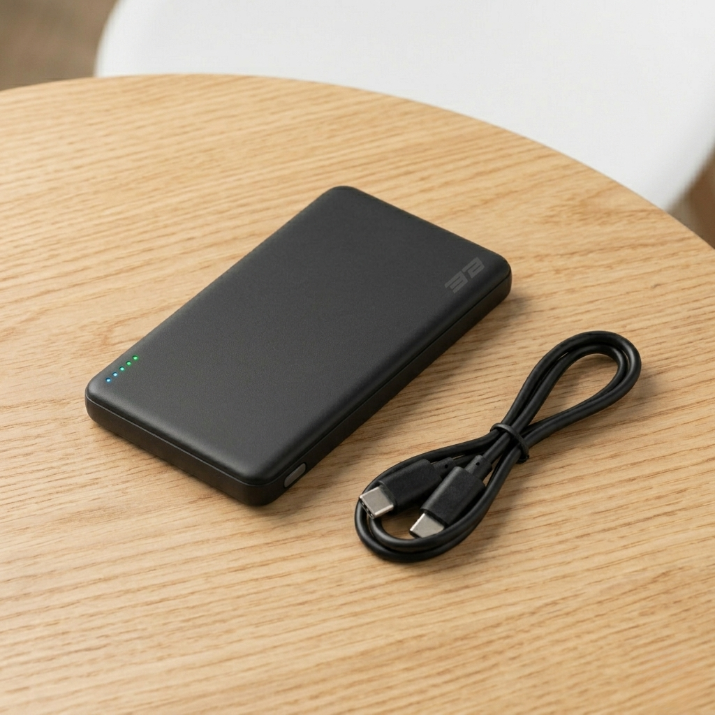 Повербанк 2E Slim Wireless QI 5000 мАч/mAh с беспроводной зарядкой 18 W и разъемом USB-C Серый (2E-PB0515-GREY)