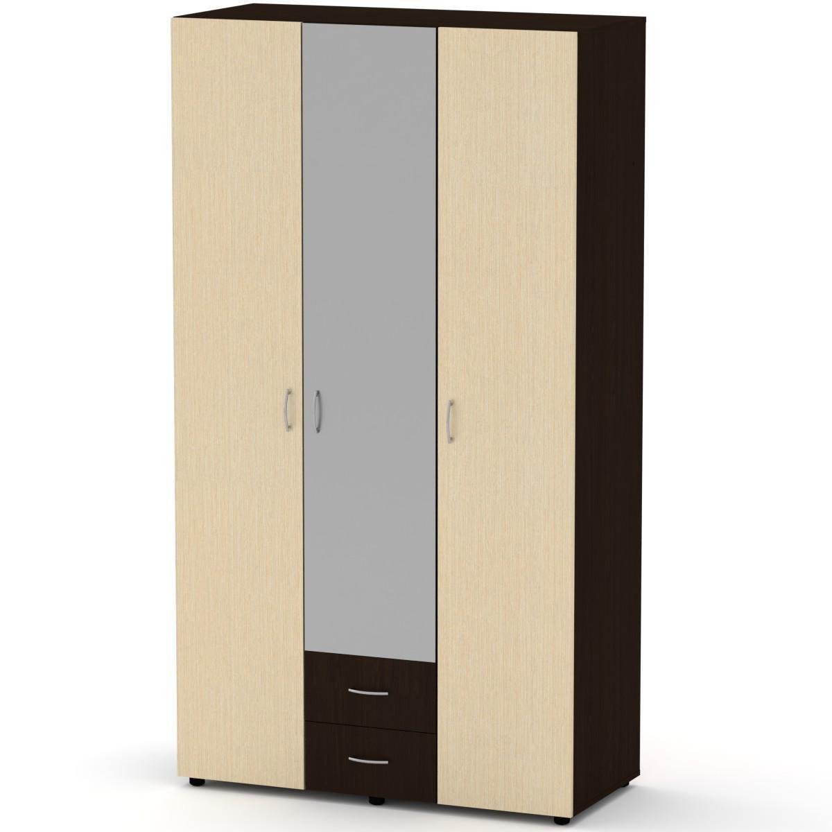 Шкаф с распашными дверьми Компанит Шкаф-6 Венге комби