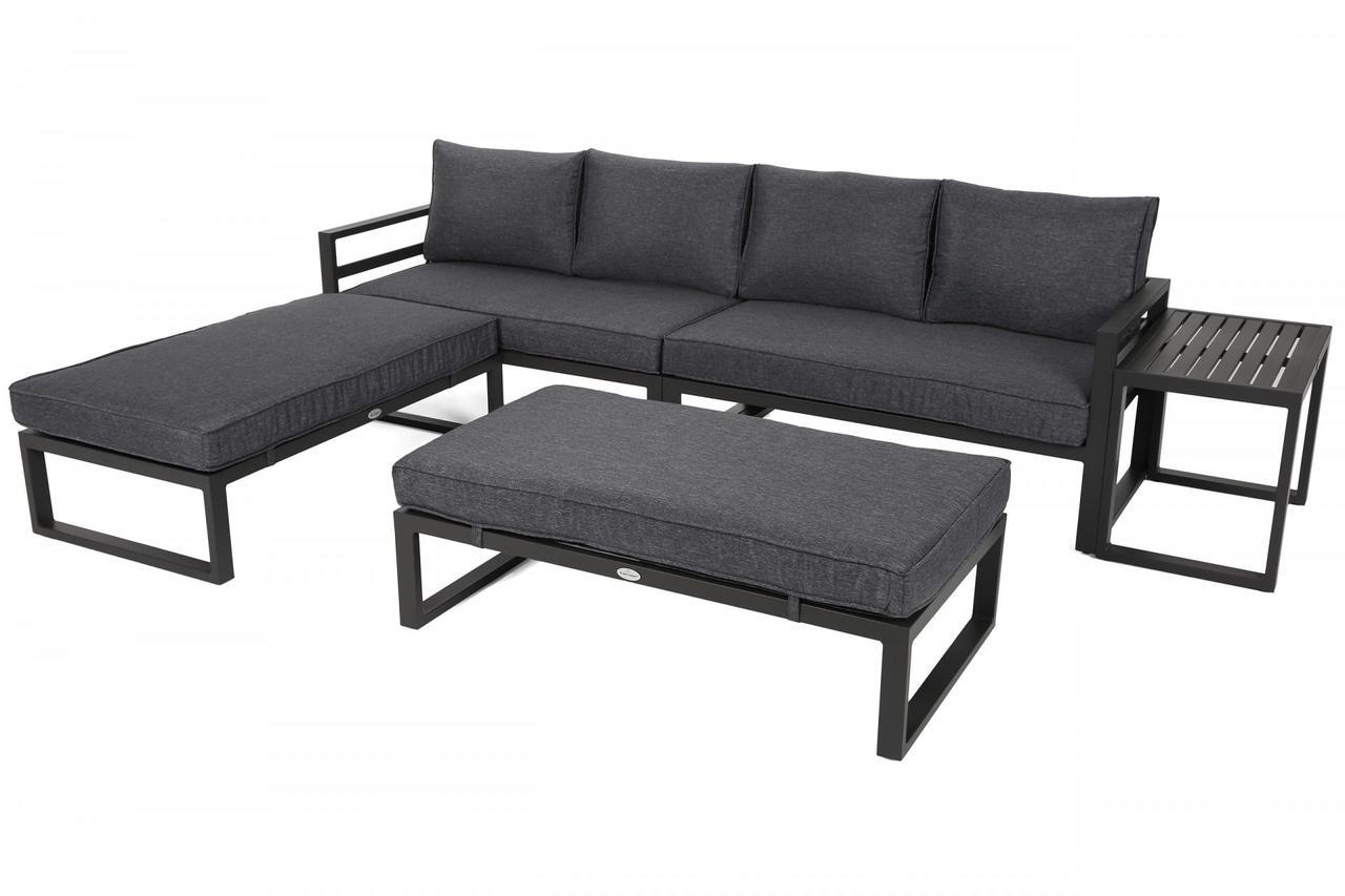 Комплект садовой мягкой мебели в стиле Loft с металлическим каркасом Серый (KS-1252)