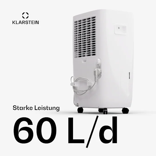 Осушитель воздуха KLARSTEIN DryFy Connect 60 компрессионный 45-65 м² (10045546) - фото 3 Осушитель воздуха KLARSTEIN DryFy Connect 60 компрессионный 45-65 м² (10045546) - фото 3