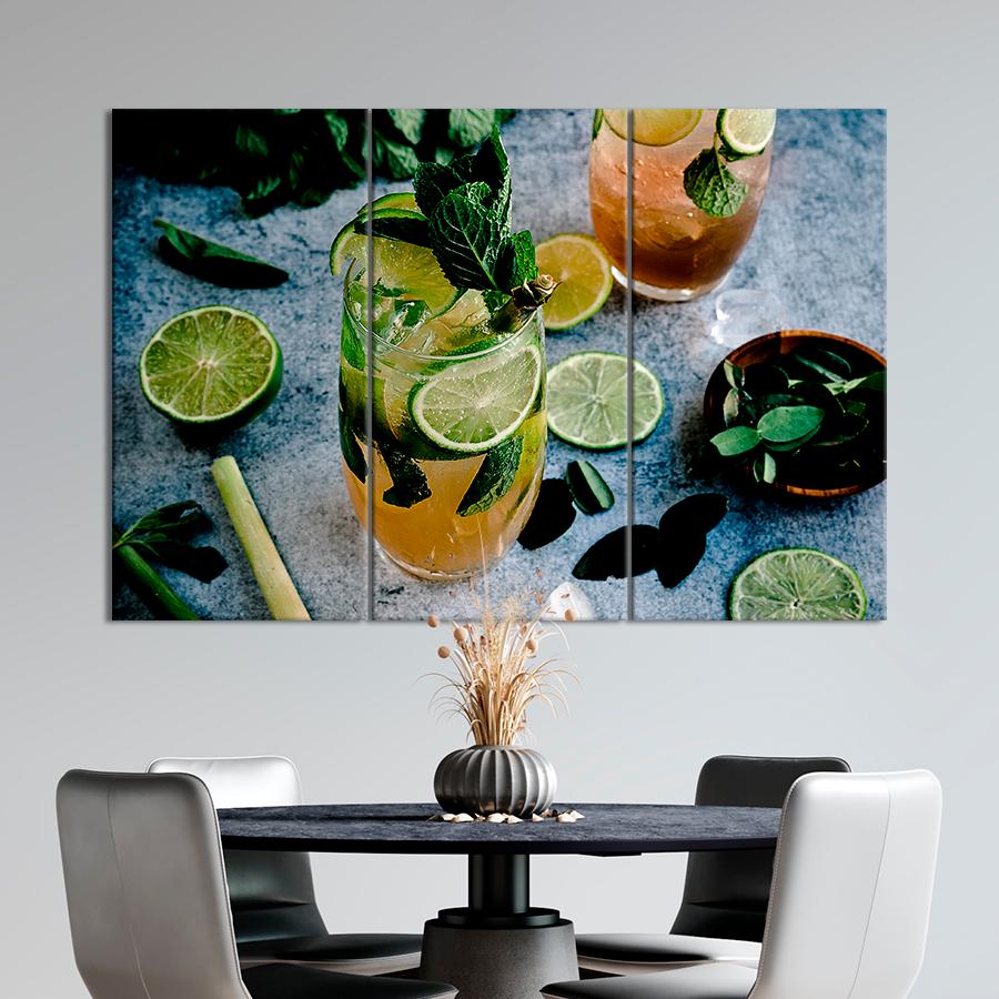 Настенний декор Ледяной Мохито с лаймом 156x100 см (A436-3)
