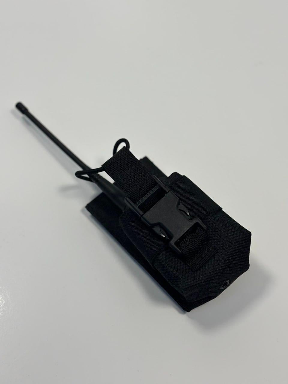 Подсумок для рации на фастексе система молли ПР1 Черный (ПР1Ч)