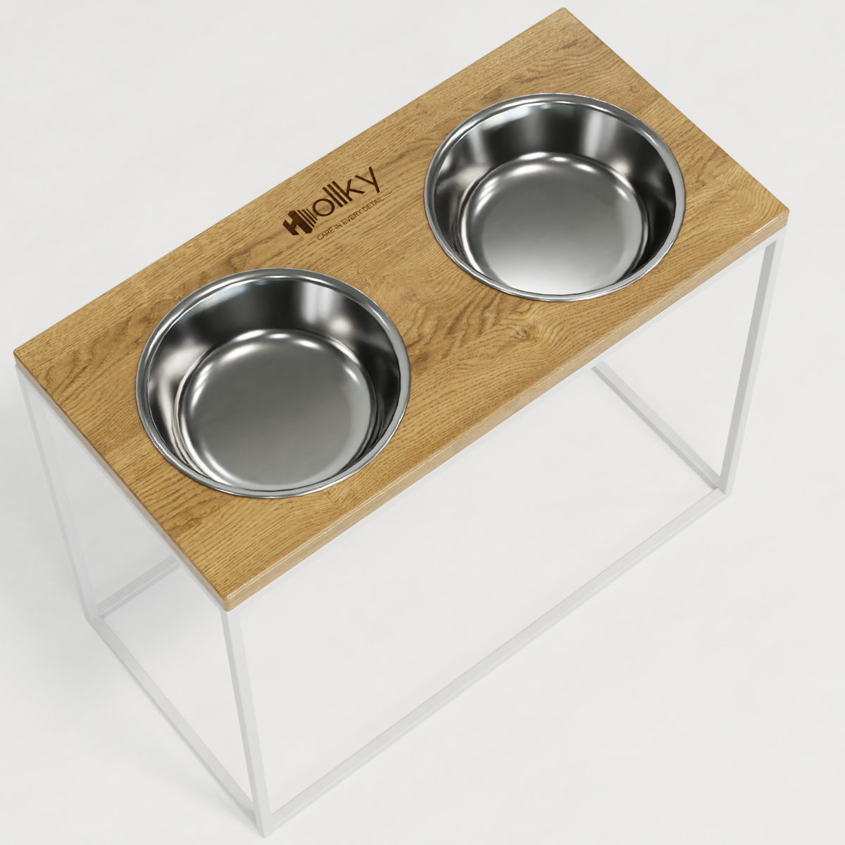 Миски на подставке для больших собак Hollky Base XL20 2х1,8 л (BXL40-522640-WHNT) - фото 4 Миски на подставке для больших собак Hollky Base XL20 2х1,8 л (BXL40-522640-WHNT) - фото 4