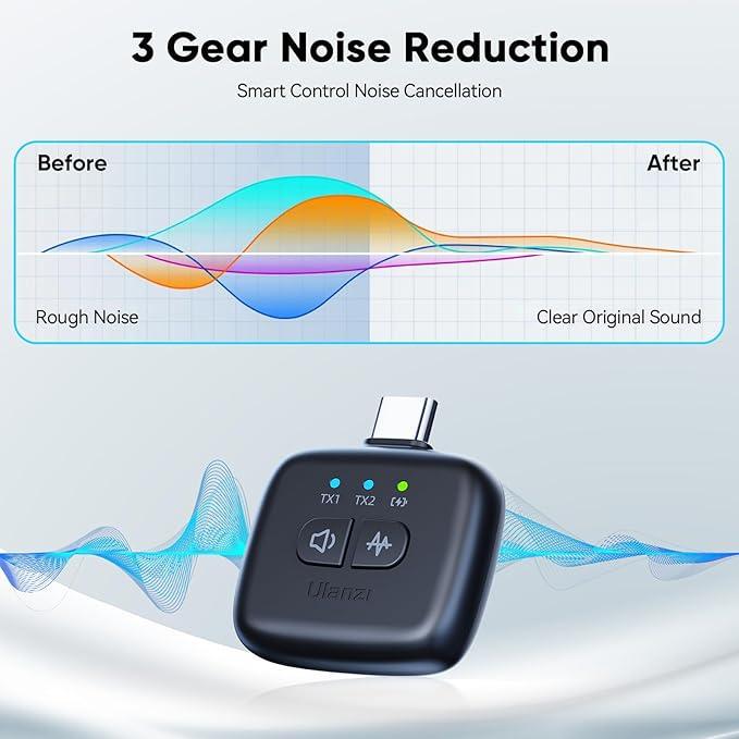 Мікрофон петличний бездротовий ULANZI DSLR - фото 3 Мікрофон петличний бездротовий ULANZI DSLR - фото 3