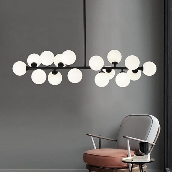 Люстра Berry L91 16P Black/White