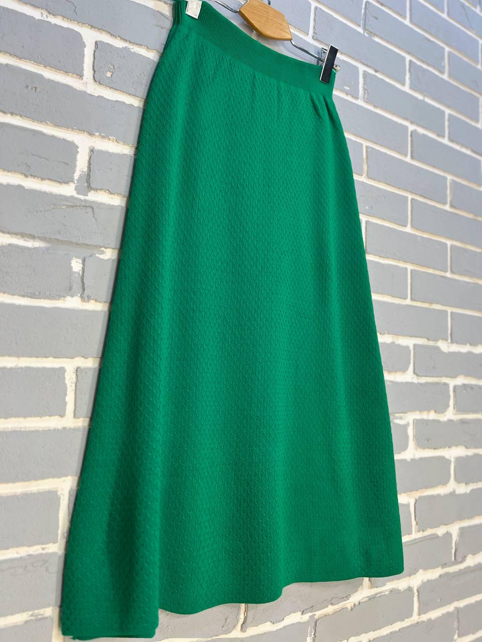 Юбка женская My fashion 2024402 трапеция косичка длинная OS Зеленый (1148) - фото 2 Юбка женская My fashion 2024402 трапеция косичка длинная OS Зеленый (1148) - фото 2