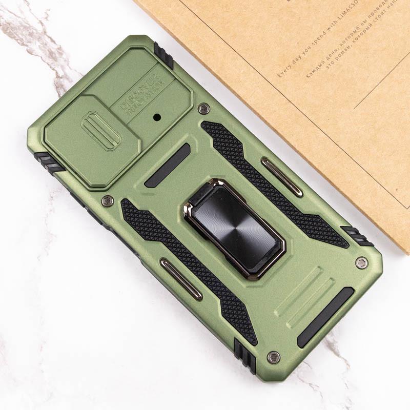 Протиударний чохол Camshield Army Ring для Xiaomi Poco F5 / Note 12 Turbo Army Green - фото 6