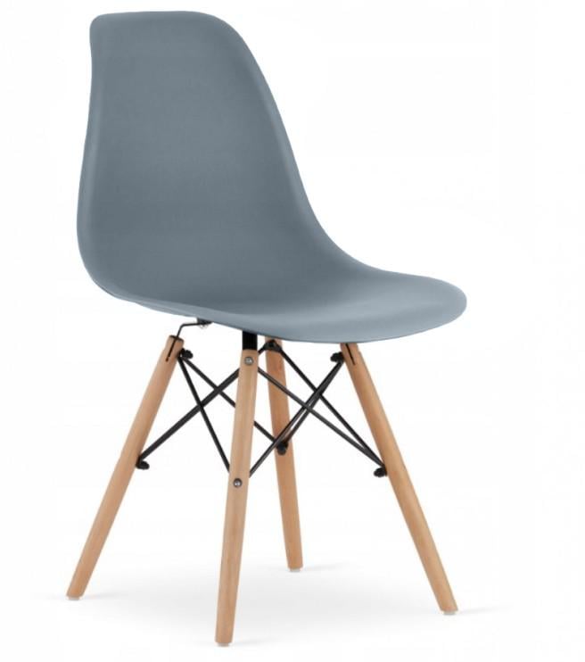 Крісло для кухні на ніжках Bonro ВN-173 Full KD Сірий (4620)