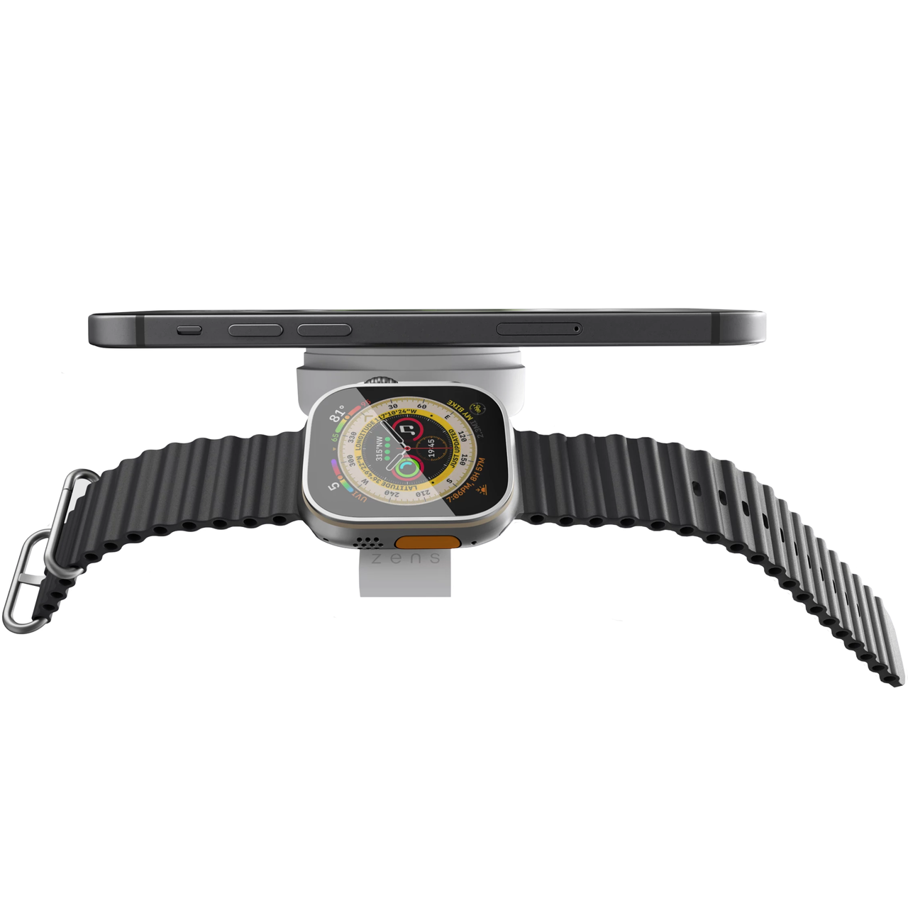 Бездротова зарядка Zens MagSafe 2в1 White (ZEDC24W/00) - фото 4 Бездротова зарядка Zens MagSafe 2в1 White (ZEDC24W/00) - фото 4