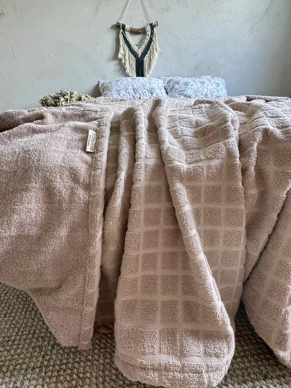 Простынь-покрывало махровое PALERMO 120х200 см Капучино - фото 4 Простынь-покрывало махровое PALERMO 120х200 см Капучино - фото 4