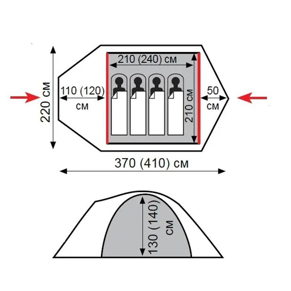 Палатка Tramp Lair 4 V2 (TRT-040) - фото 24