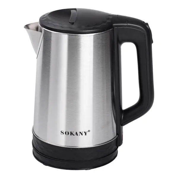 Електрочайник Sokany SK-09022 2.3 л 1500 Вт із нержавіючої сталі Сірий (149-107-SK-09022) - фото 3 Електрочайник Sokany SK-09022 2.3 л 1500 Вт із нержавіючої сталі Сірий (149-107-SK-09022) - фото 3