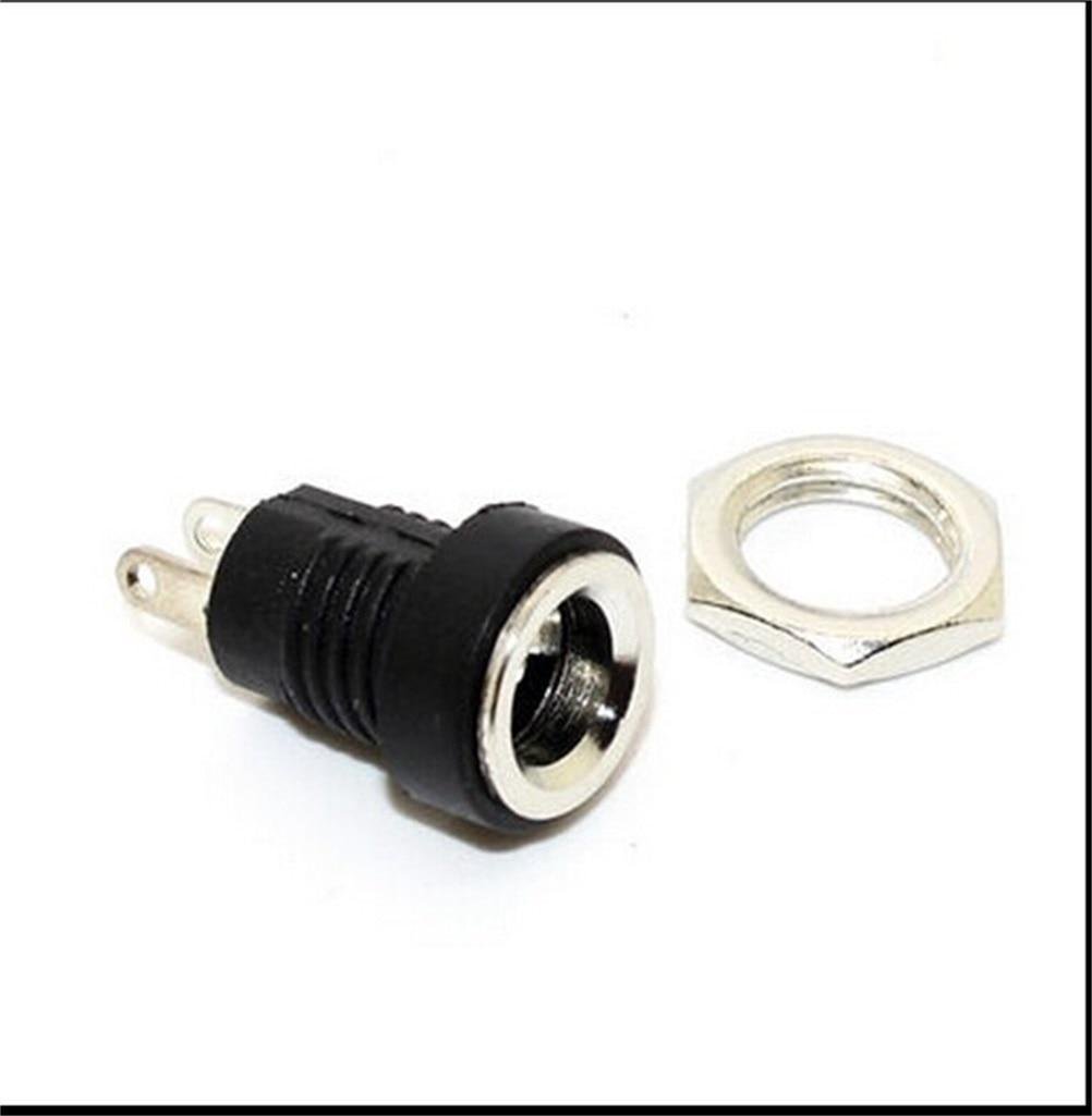 Роз'єм гніздо живлення DC022B 5,5x2,1 мм c різьбленням на панель 12 В 3А 10 шт. Black (286897) - фото 3 Роз'єм гніздо живлення DC022B 5,5x2,1 мм c різьбленням на панель 12 В 3А 10 шт. Black (286897) - фото 3