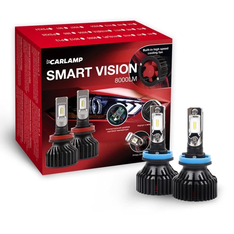 Автолампи світлодіодні Carlamp H11 Smart Vision Led 8000 Lm 6500 K (SM11)