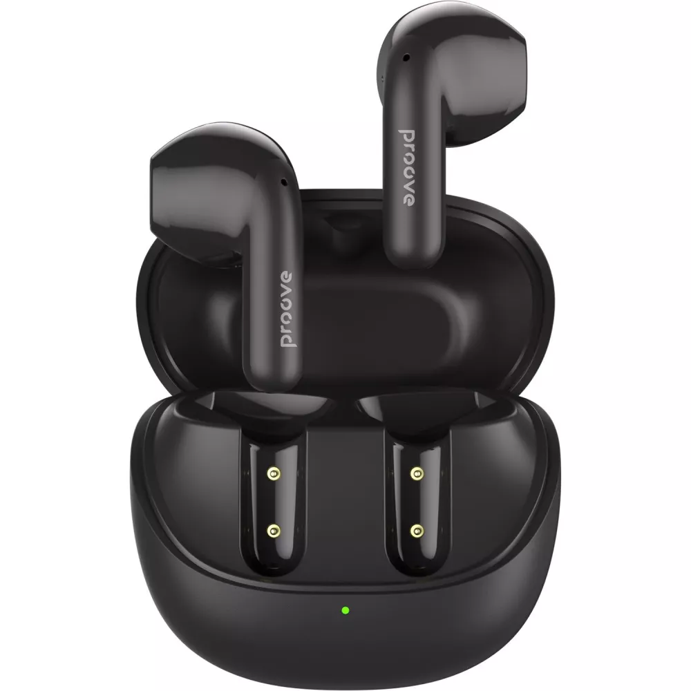 Наушники беспроводные Proove Logic TWS APP Pearl Bluetooth 5.4 кейс 300 мАч Black (TWLG0001AP17)