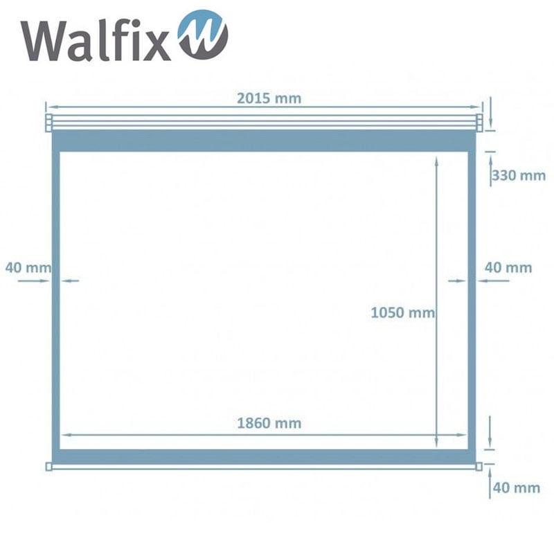 Экран проекционный Walfix SNM-6 настенный потолочный 84" 186x105 см 16:9 (tf540) - фото 8