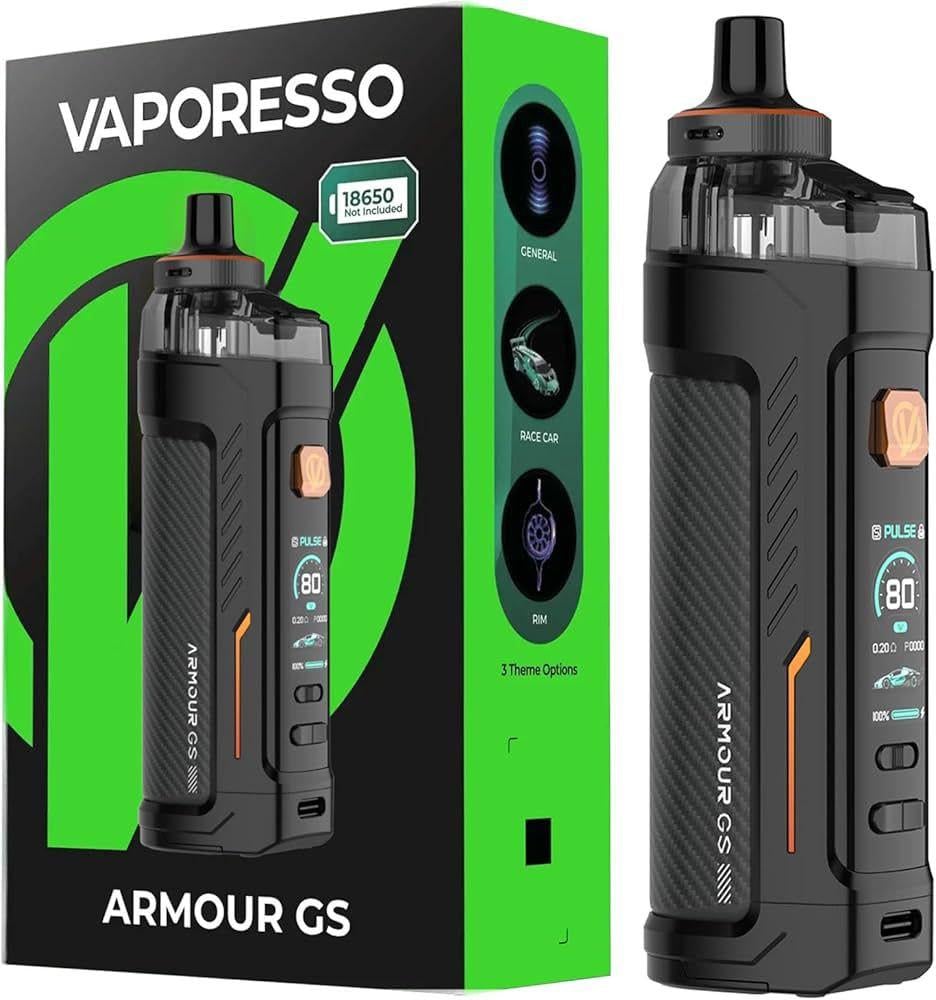 Вейп-система Vaporesso Armour GS Kit 80W DTL Pod System з акумулятором 18650 (34087526)