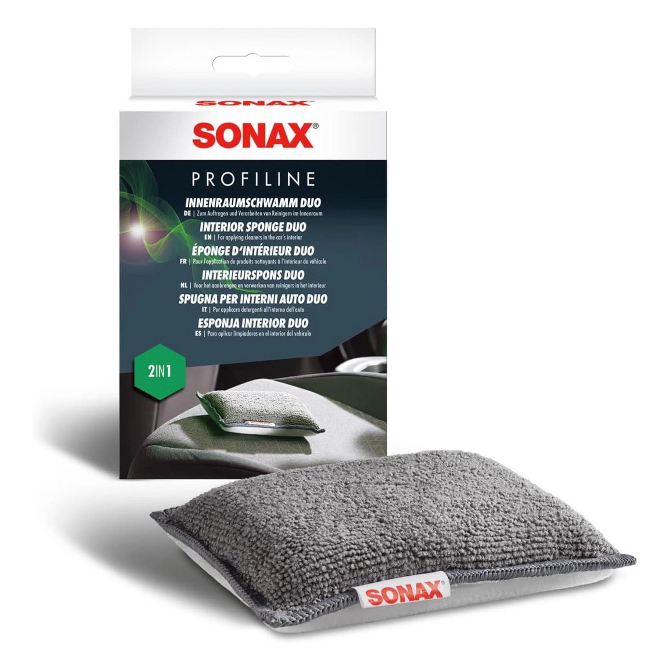 Губка двухсторонняя для очистки интерьера SONAX InnenraumSchwamm Duo Sonax Sonax (176721)
