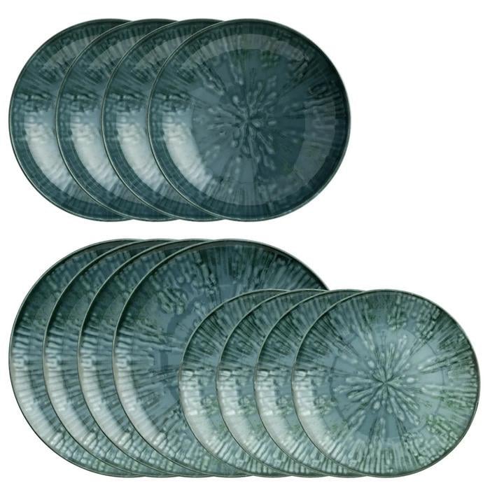 Набор тарелок Arthur Krupp на 4 персоны 12 предметов Синий (67351BA2)