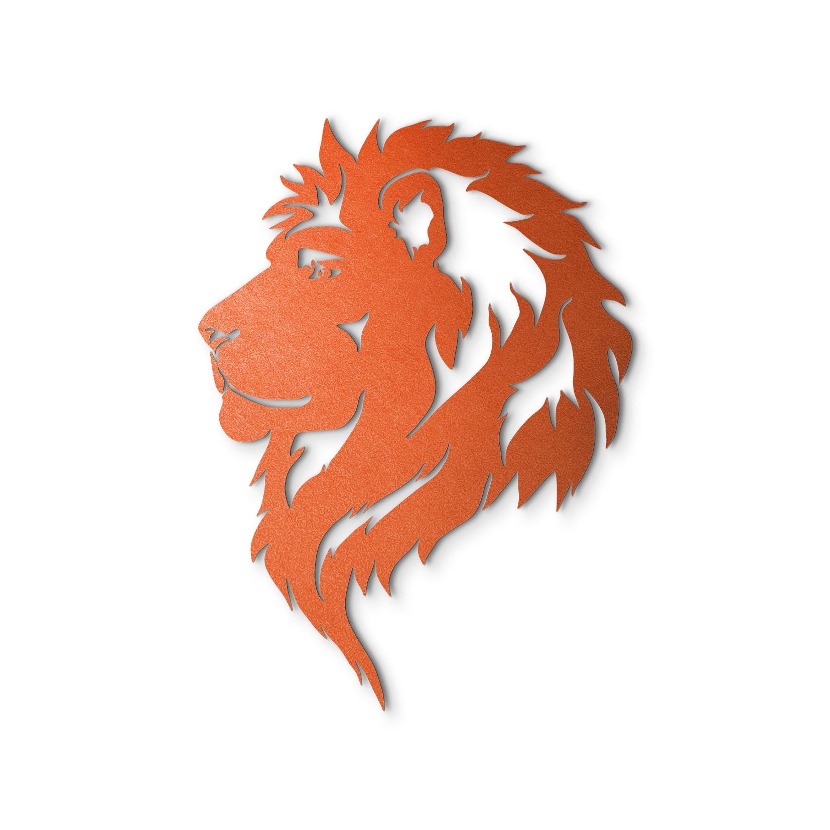 ᐉ Декоративное панно из дерева Woodyard Царь Лев 50x38 см Медь