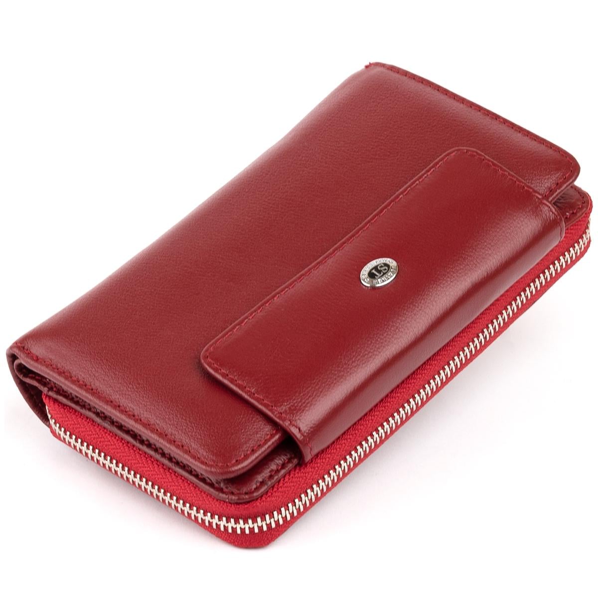 Кошелек ST Leather 19341 кожа Бордовый (47277)