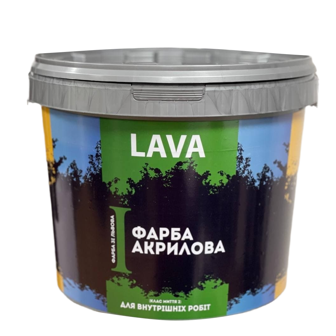 Краска Lava 1 акриловая для внутренних работ 3 л