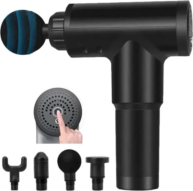 Масажер Fascial Gun KH-320 Чорний (123459791_378) - фото 9 Масажер Fascial Gun KH-320 Чорний (123459791_378) - фото 9