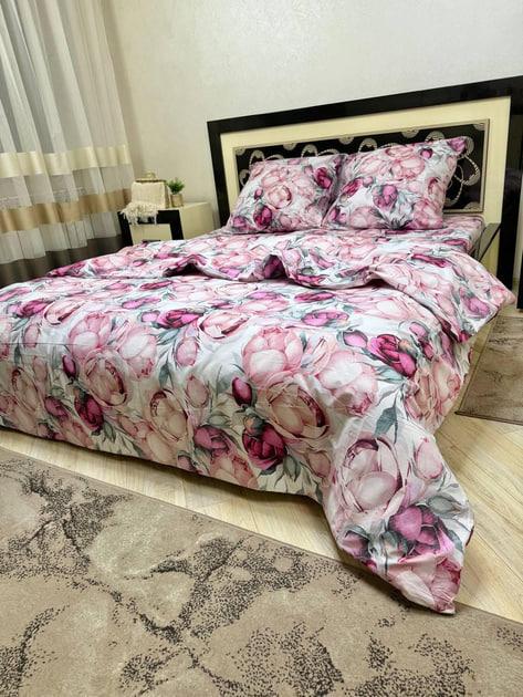 Комплект постільної білизни євро Півон дайтон бавовняний 200х220/70х70 см Білий (26643633) - фото 3 Комплект постільної білизни євро Півон дайтон бавовняний 200х220/70х70 см Білий (26643633) - фото 3