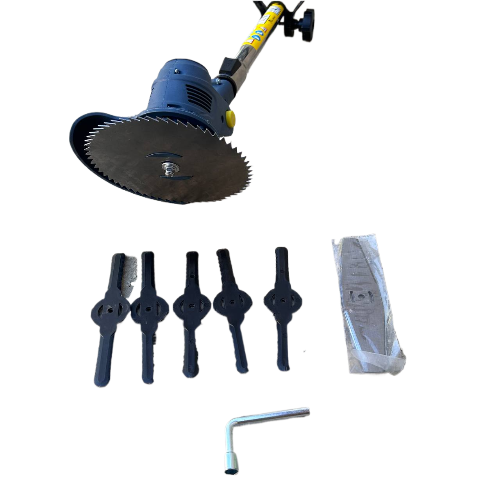 Косилка аккумуляторная и мини пила 2в1 для травы KRAFT WORLD - фото 4