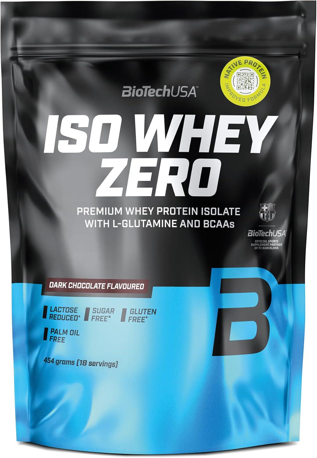 Протеин Biotech IsoWhey Zero Dark chocolate 454 г