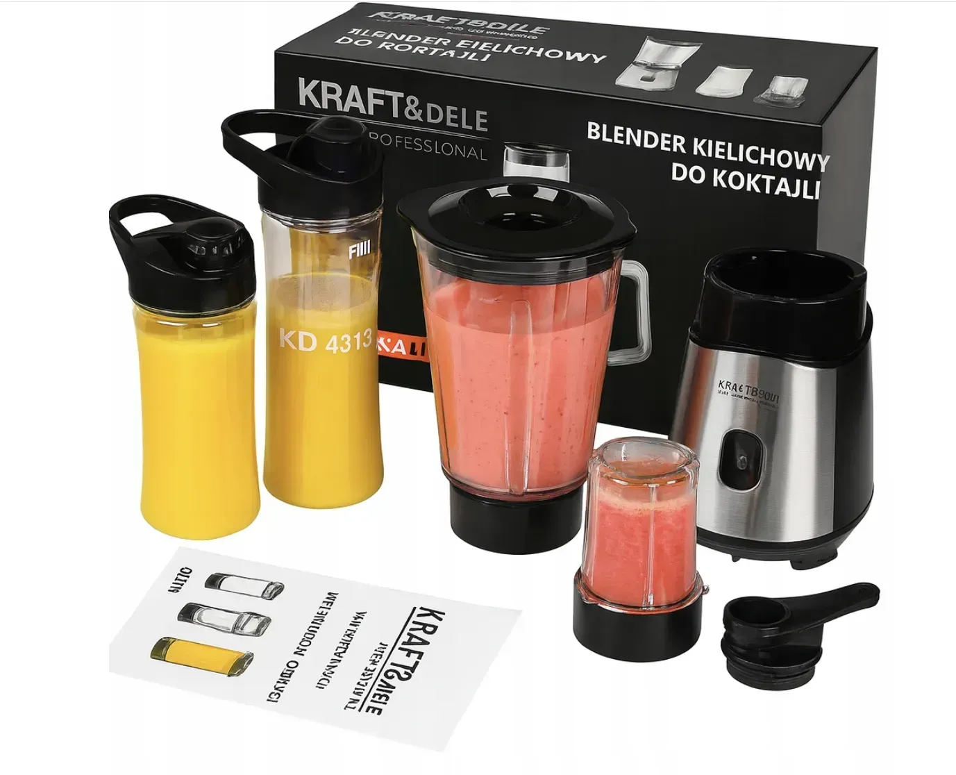Блендер для смузи Kraft&Dele KD4113 стационарный 1500 Вт (KD4113)