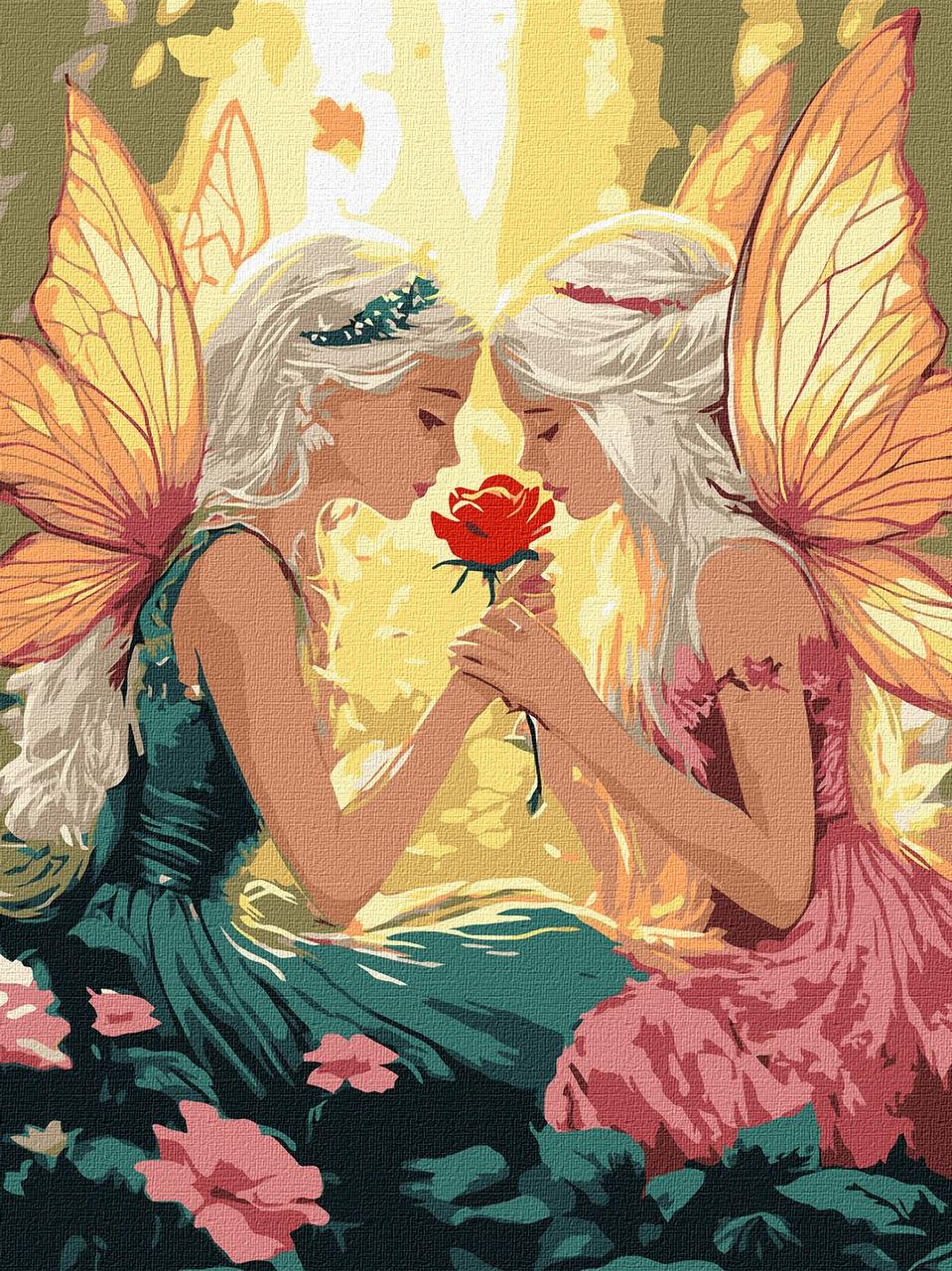 Картина по номерам Ideyka Феи среди цветов 30х40 см (2824290150)