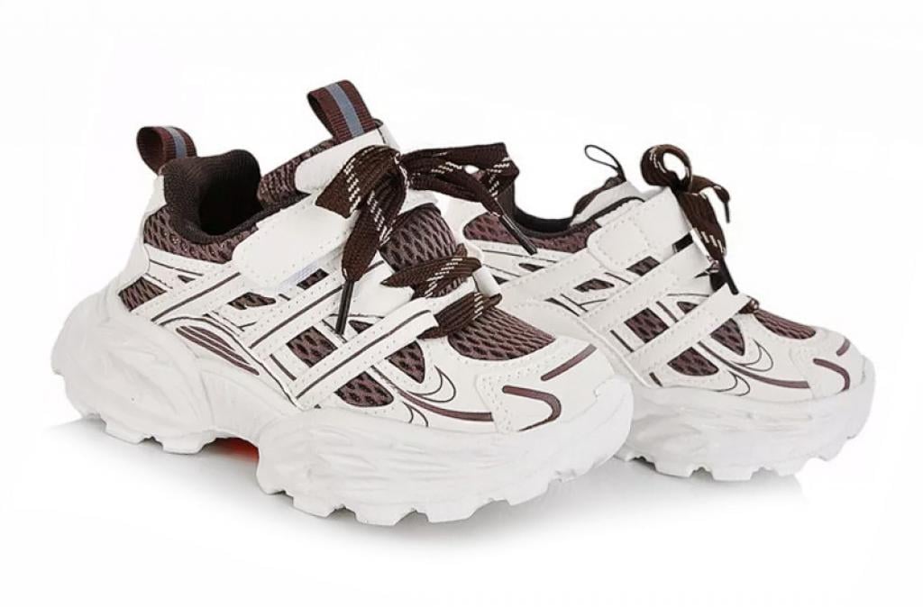 Кросівки для дівчаток у сітку р. 27 Бежевий (59)