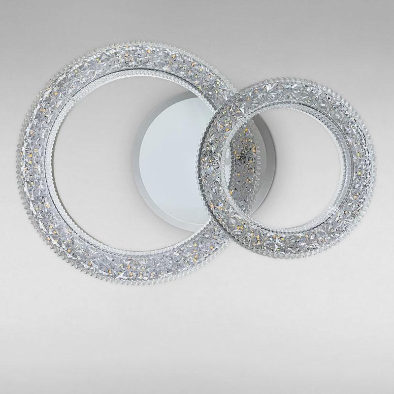 Потолочная люстра LED без пульта Light House SC-18245/1+1C 56W+10W 420х270х140 мм Белый