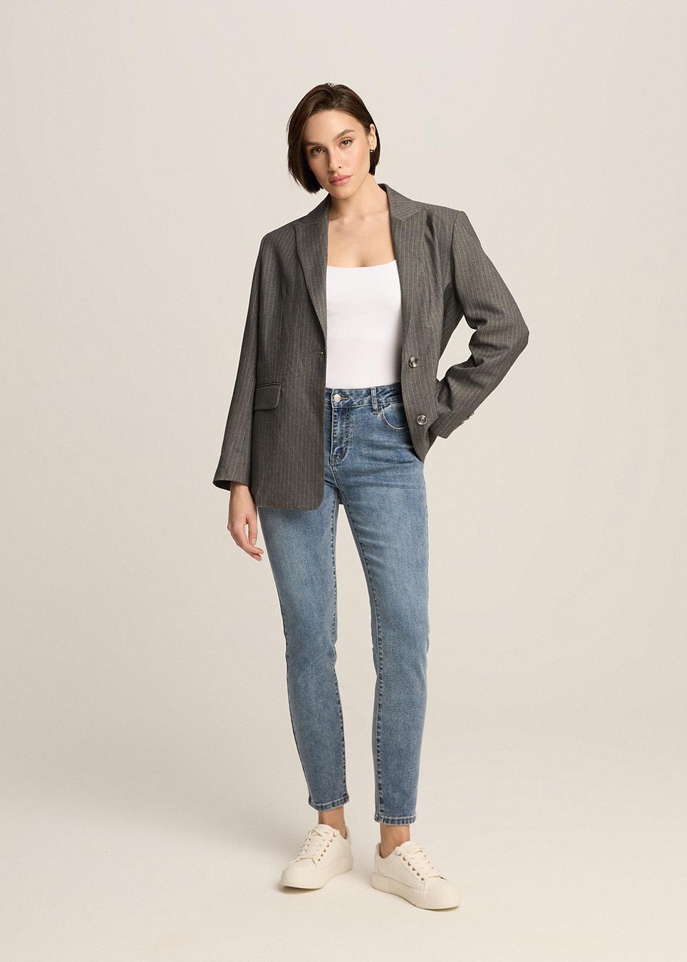 Джинсы женские приталенные Diverse FELINO VI р. 42 Голубой (5905384112637)