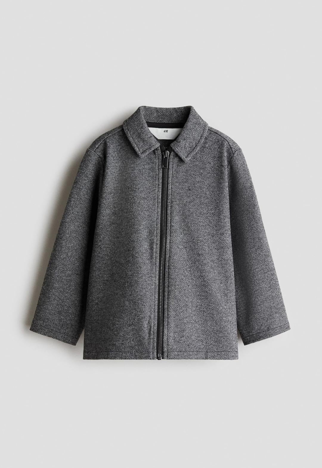 Куртка-сорочка дитяча для хлопчика H&M 122-128 см Темно-сірий (25122206D)