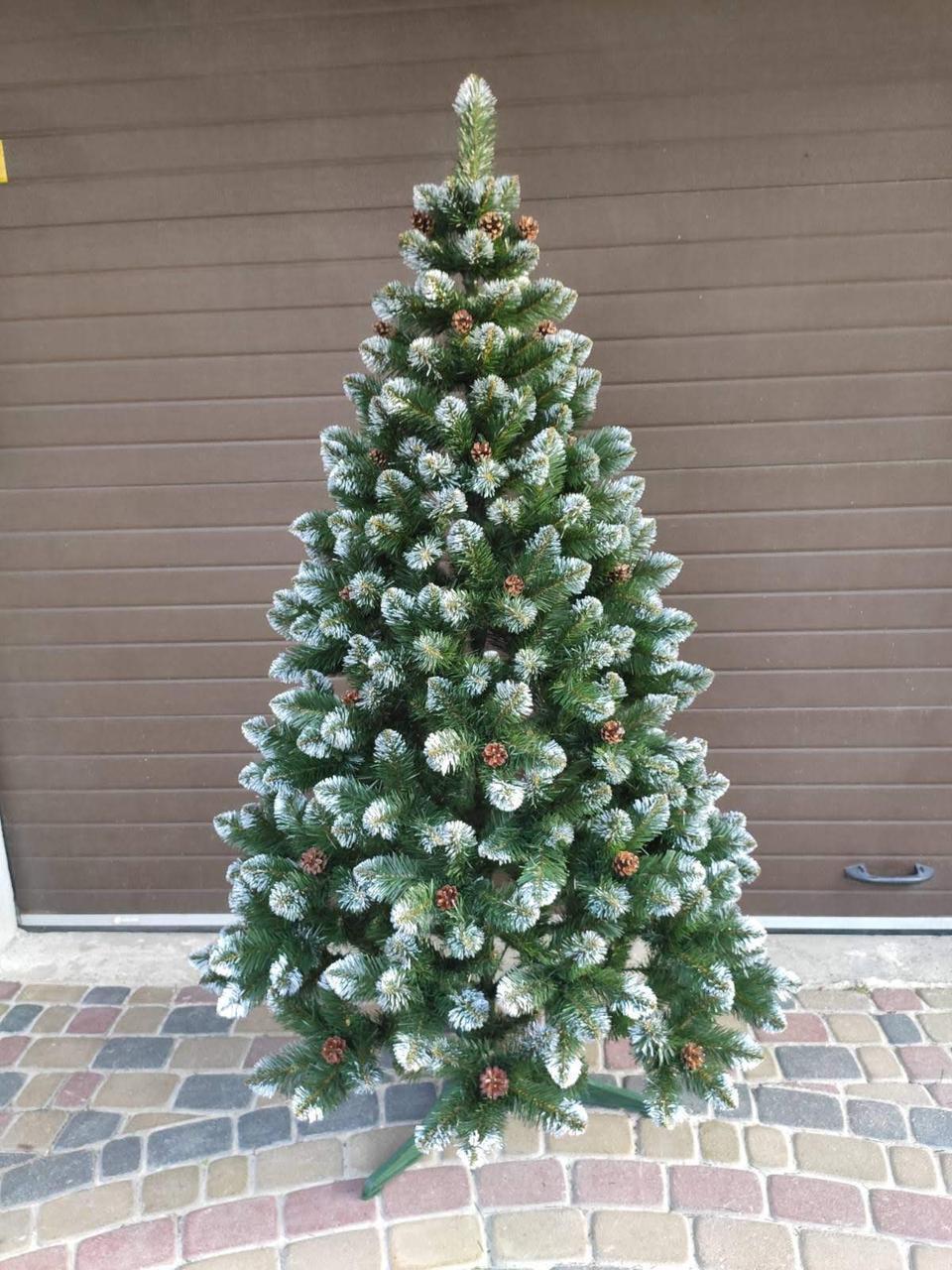 Ялинка штучна Елітна з шишками 150 см з підставкою в коробці (23500688) - фото 1 Ялинка штучна Елітна з шишками 150 см з підставкою в коробці (23500688) - фото 1